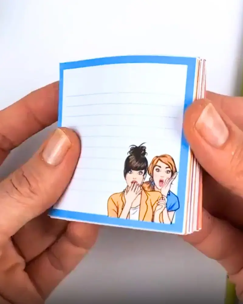 פנקס דפי הודעות דביקים מעוצב ביד